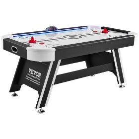 VEVOR Air-Powered Hockey Table, 72" Indoor Hockey Table for Kids and Adults, LED Sports Hockey Game with 2 Pucks, 2 Pushers VEVOR Air-Powered Hockey Table, 72" Indoor Hockey Table for Kids and Adults, LED Sports Hockey Game with 2 Pucks, 2 Pushers