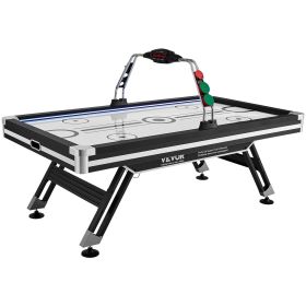 VEVOR Air-Powered Hockey Table, 89" Indoor Hockey Table for Kids and Adults, LED Sports Hockey Game with 2 Pucks, 2 Pushers VEVOR Air-Powered Hockey Table, 89" Indoor Hockey Table for Kids and Adults, LED Sports Hockey Game with 2 Pucks, 2 Pushers
